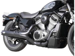 Single Slip-On Muffler Set Black Cut Revolver End Cap Black Ceramic Coated, 22-24 Nightster RH975, 23-24 Nightster Special RH975S - Image 3
