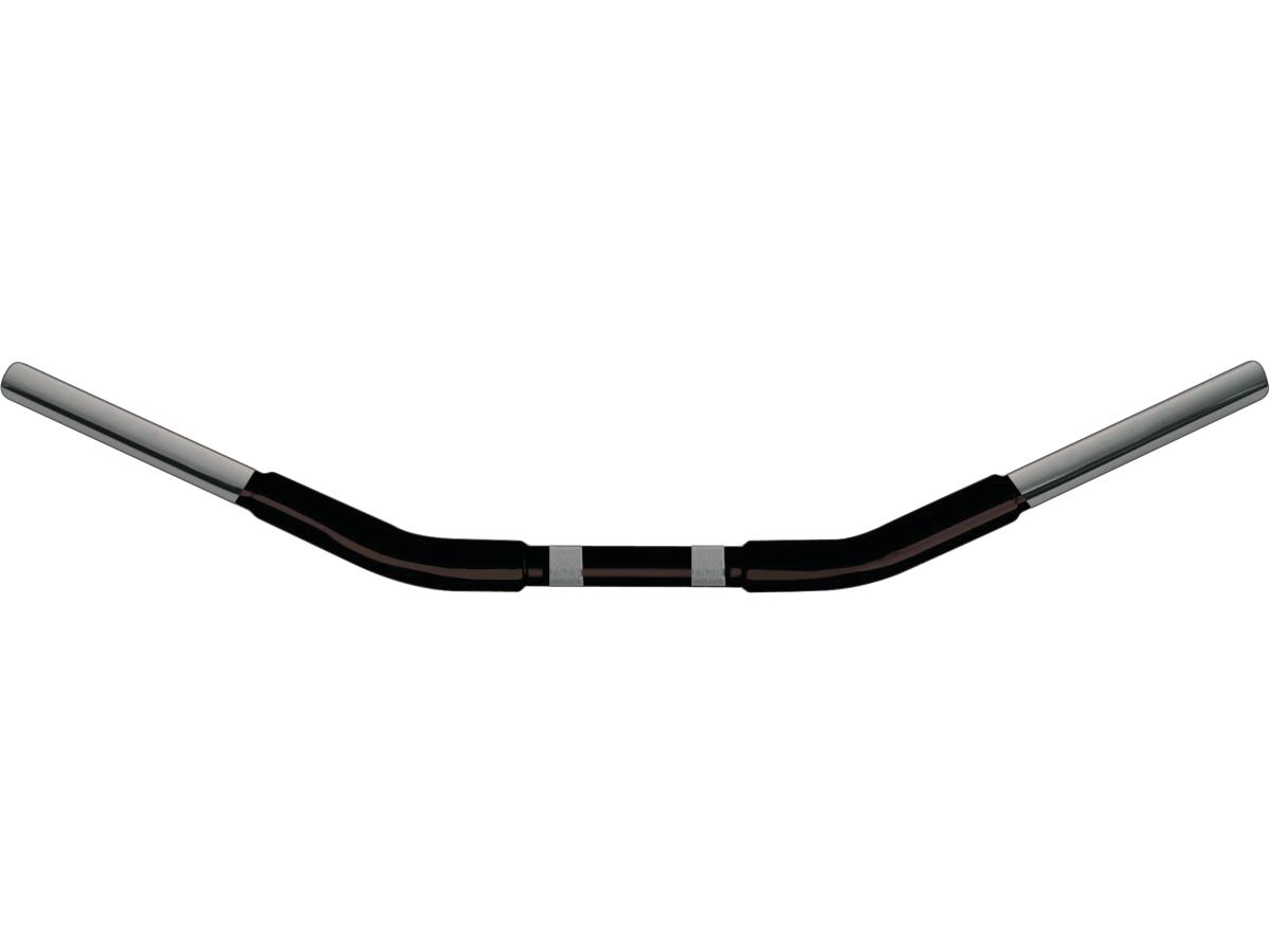 1 1/4" chubby dragster handlebar non-dimpled 3-hole black powder coated 1 1/4" throttle by wire throttle cables 1 Wild 1