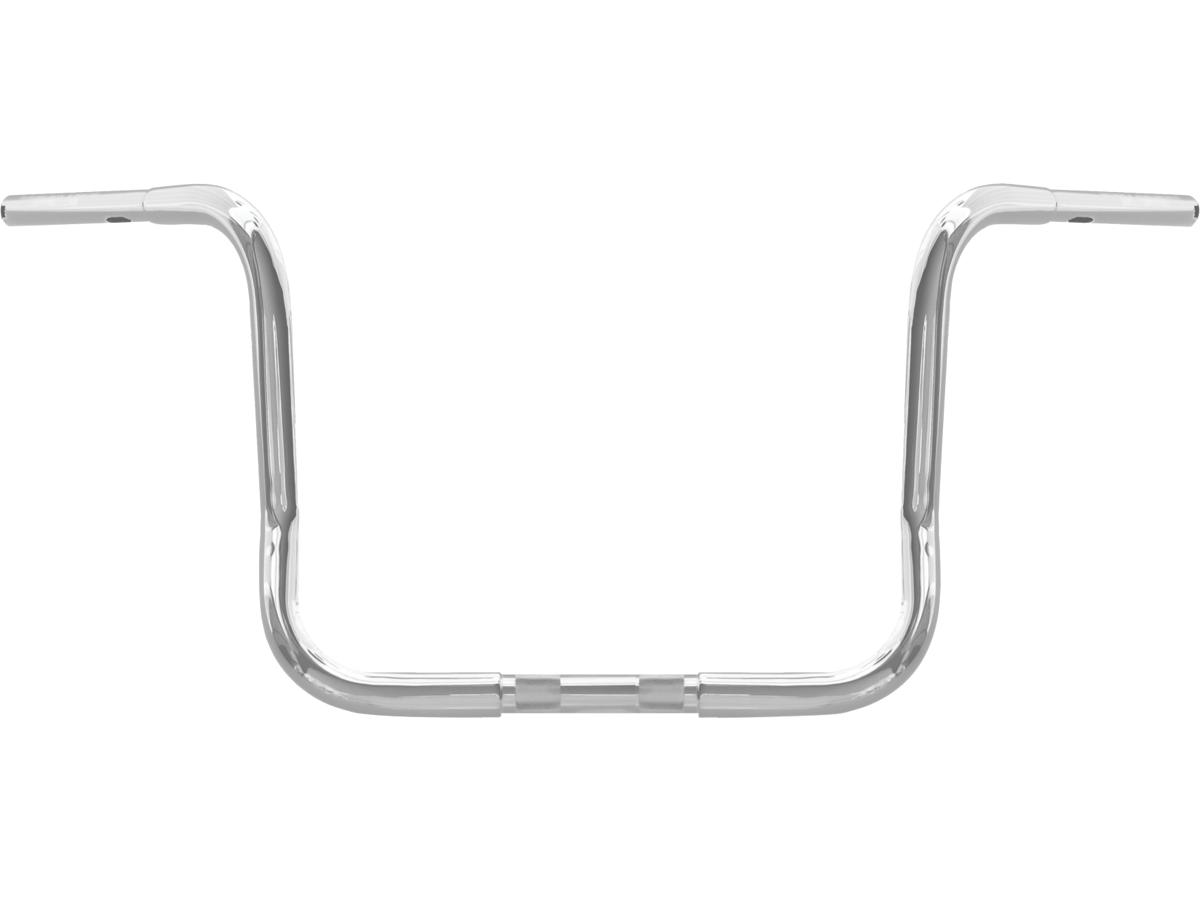 12. 5 chubby bagger ape handlebar non-dimpled 3-hole chrome 1 1/4" throttle by wire throttle cables 1 Wild 1