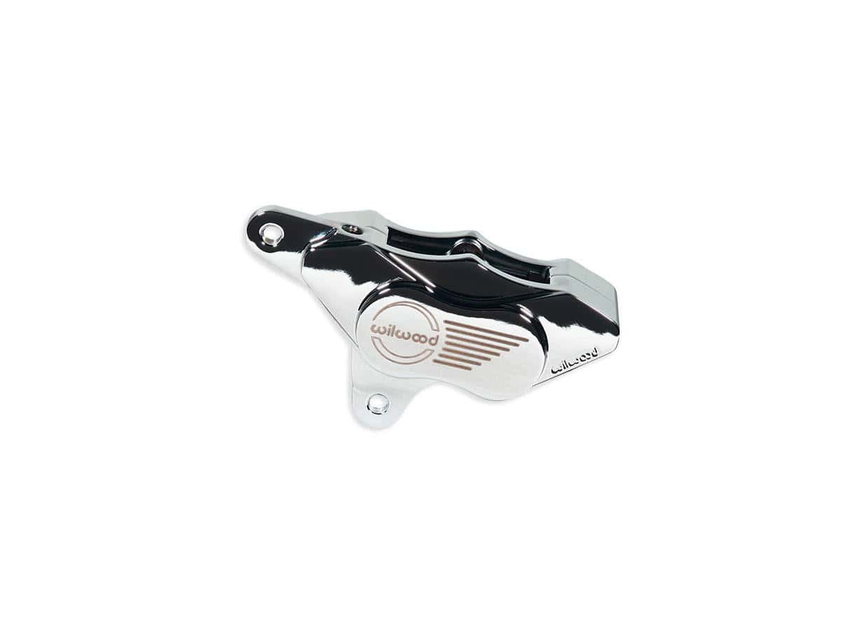 Wilwood gp brake caliper chrome, 00-03 sportster, 00-07 dyna, 00-07 softail, (except 00-03 flsts, 00-03 fxsts, 01-03 flstsi, 01-02, 04, 06 fxstsi, 05-06 flstsci, 05 fxstb, 05 fxstbi, 07 flstsc, 07 fxstsse), 00-07 touring, 02-05 v-rod 1 Wilwood