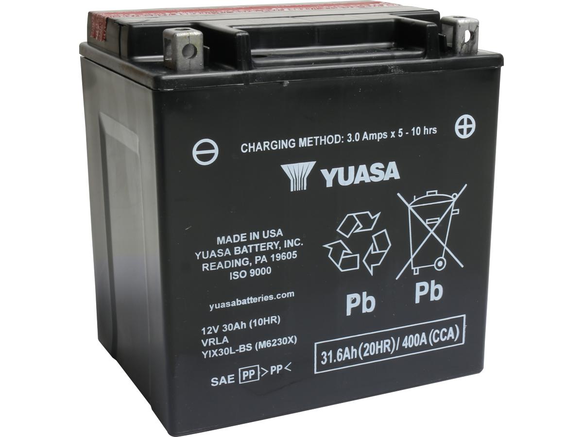 Maintance free yix30l-bs battery dry battery with acid pack agm 400 a 31. 6 ah, 97-25 touring, 09-25 trike 1 Yuasa