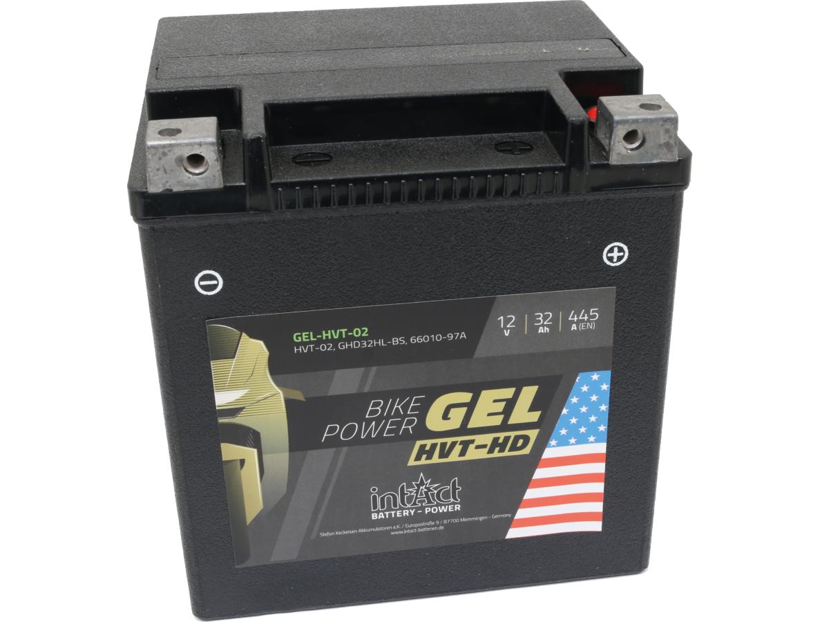 Ghd32hl-bs hvt-02 bike-power gel battery, 97-25 touring, 09-25 trike 1 Intact