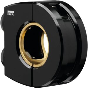 mo.switch Push-Button Clamp for 1" or 7/8" Handlebars 2 Black Button Gloss Black Anodized