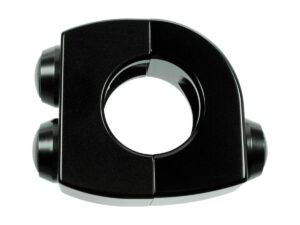 mo.switch Push-Button Clamp for 1" or 7/8" Handlebars 3 Black Button Gloss Black Anodized, - Image 3