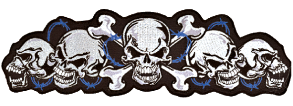 Lethal threat embroidered patches 1 Lethal threat decals