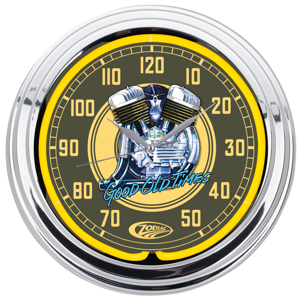 Zodiac neon wall clocks 1 Zodiac neon wall clocks