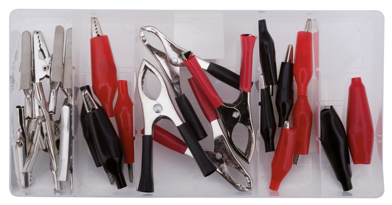 24Pc assortment crocodile clips,