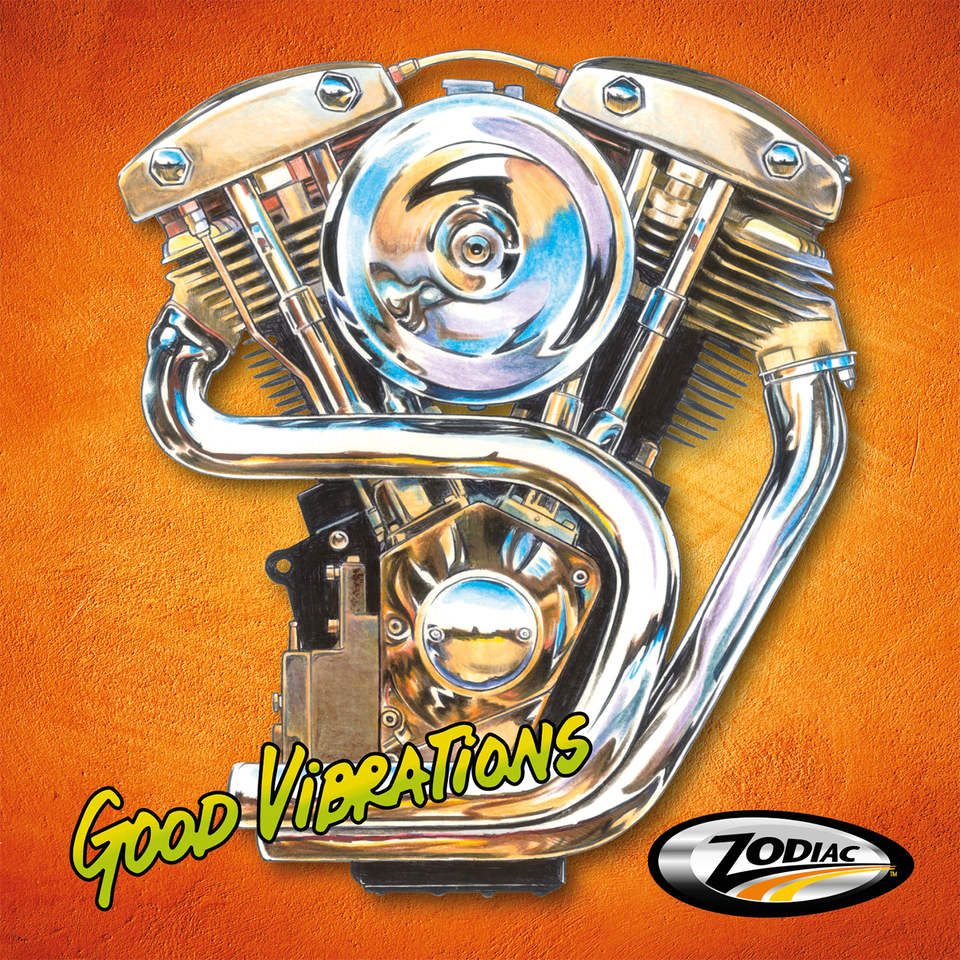 25pck Zodiac late Shovel engine coasters,