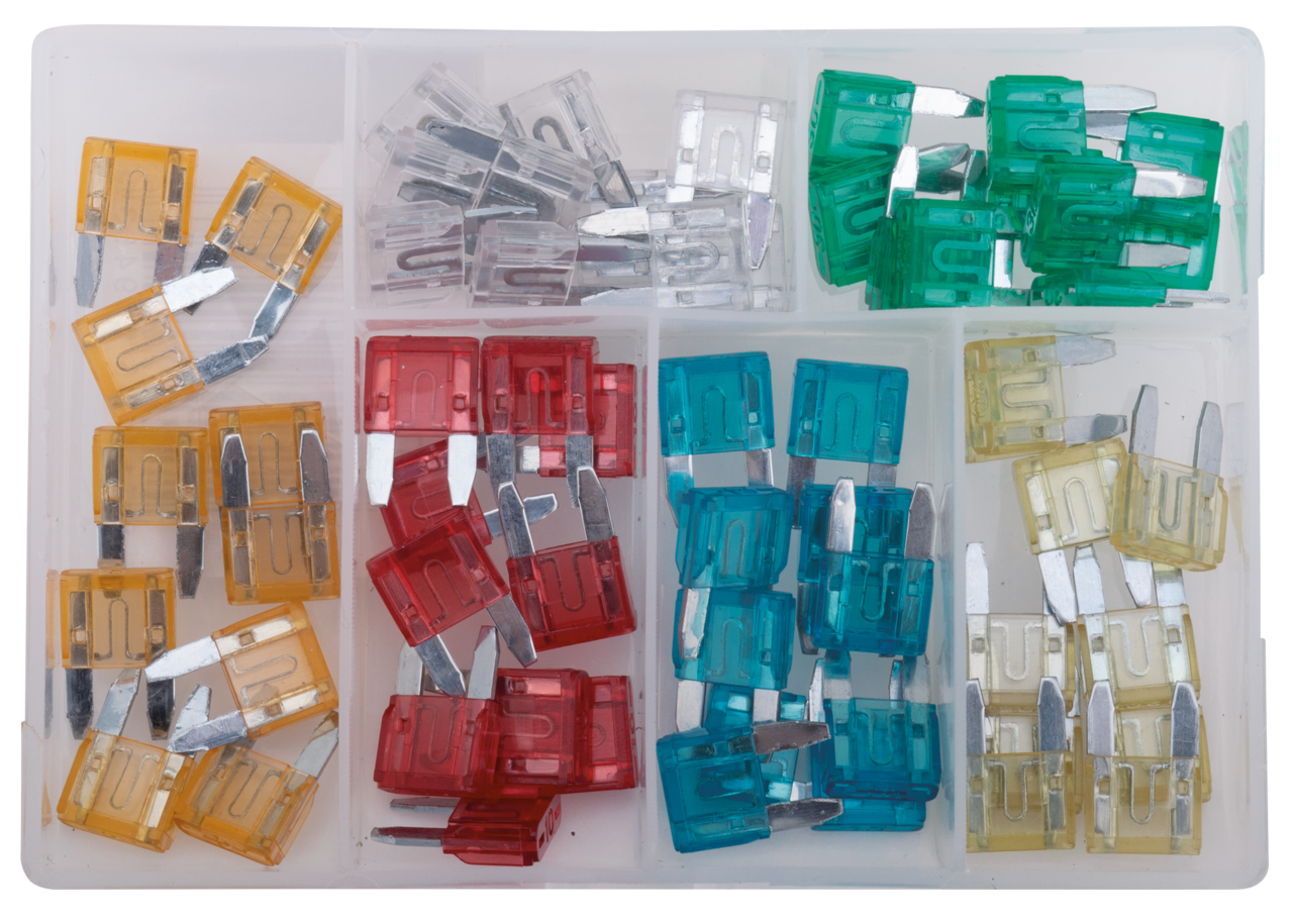 60Pc Mini 5A-30A fuse assortment box,