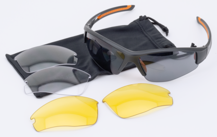 Swift Matte Black-Orange Frame 3 Lenses