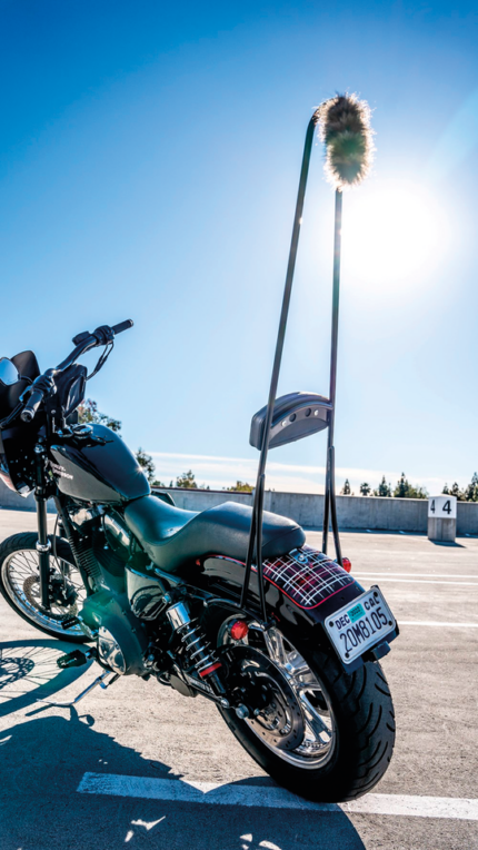 Burly Stupid Tall Sissy Bar Blk XL94-03