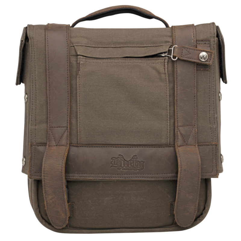 Burly Voyager Single Saddlebag Dark Oak
