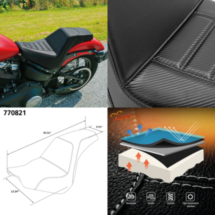 2-Up Pleated Seat Black FXBB18-Up