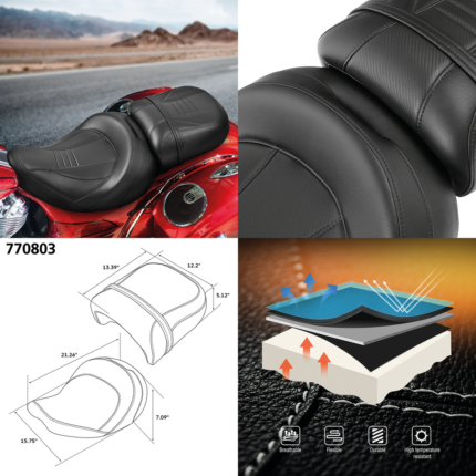 DR+PA Pleated Seat Black Indian14-Up