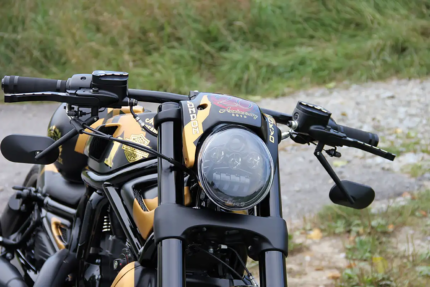 Black V-Rod style headlight