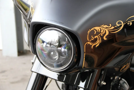 Headlight 7" LED Black/Clear FLH14-23