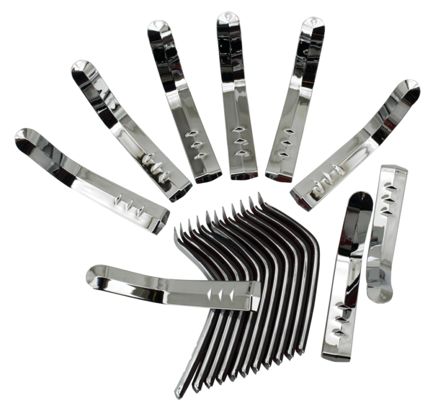 Chr Faceted Wheel Accents FLH/T14-UP