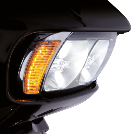 Fang Headlight Bezels FLTR15-up Chrome