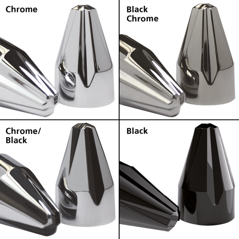 Fluted spike bolt cap set CHR TC99-17