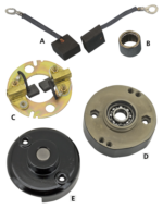 CE Brush holder with brush