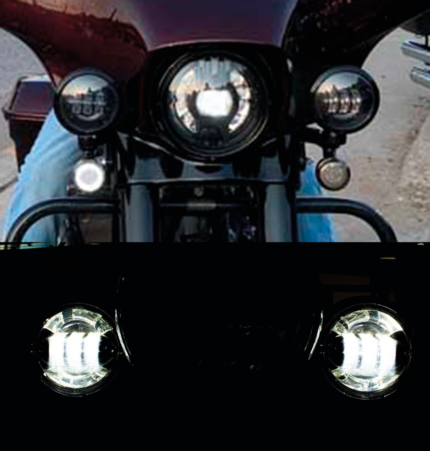 Cyron 4.5" passing lamp led units black