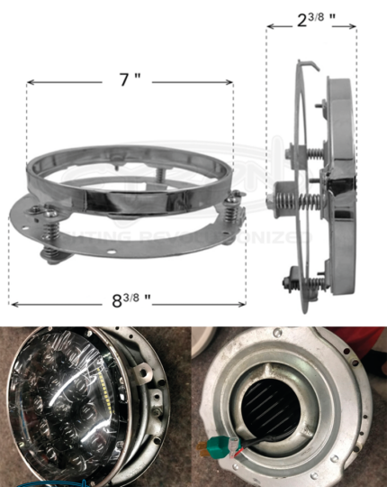 Cyron adj mount ring f/7" LED headlight