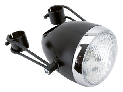 Black Vintage sidemount headlight 5.75"