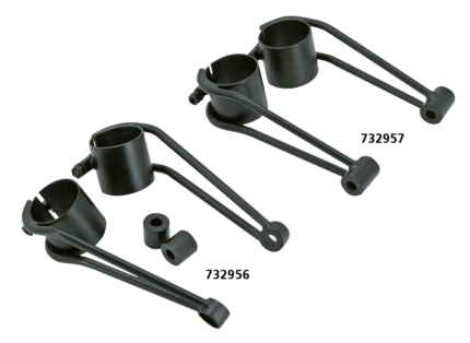 Vintage black 39mm light brackets