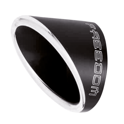 COMBAT SHORTY END CAP 4.5" SCULPTED BLCK