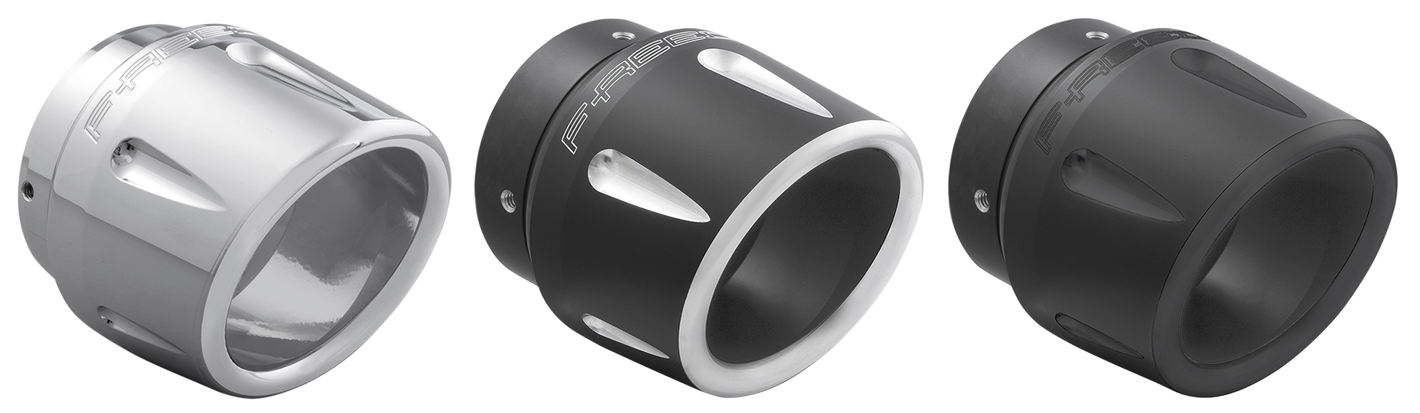 Combat 4.5" Harley endcap chrome