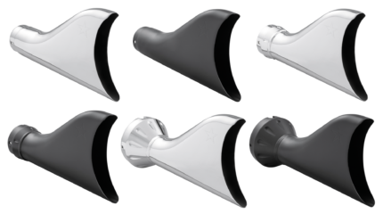 FREEDOM Sharktail end cap 2 1/8" chrome