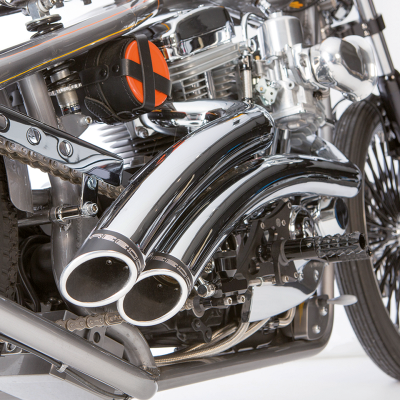 RADICAL RADIUS XL04-UP CHROME BLACK TIPS