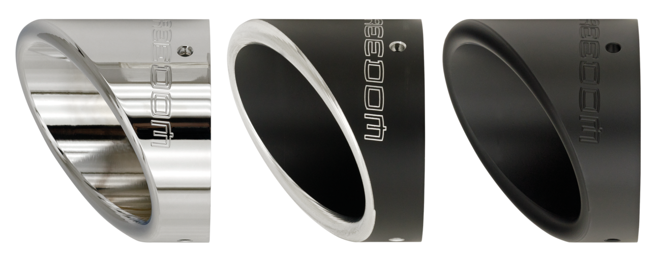 TURNOUT END CAP 4.5" CHROME