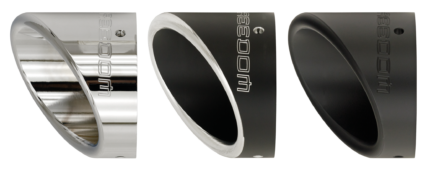 TURNOUT END CAP 4.5" CHROME