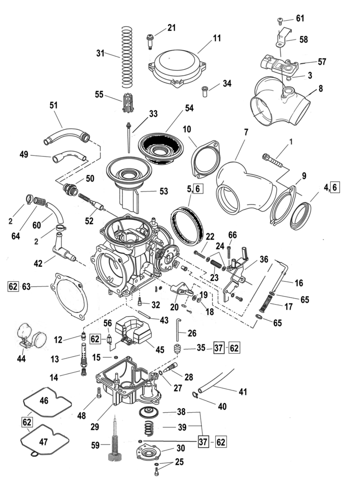 Jet Needle Mid-Range CV XL88-06 BT90-06,