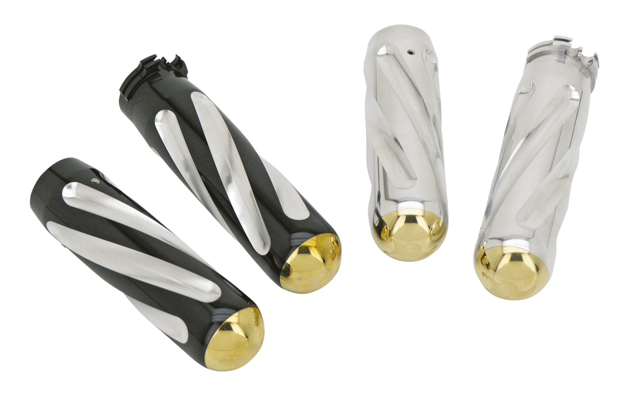 Neo-Fusion Spiral grips Black/Brass