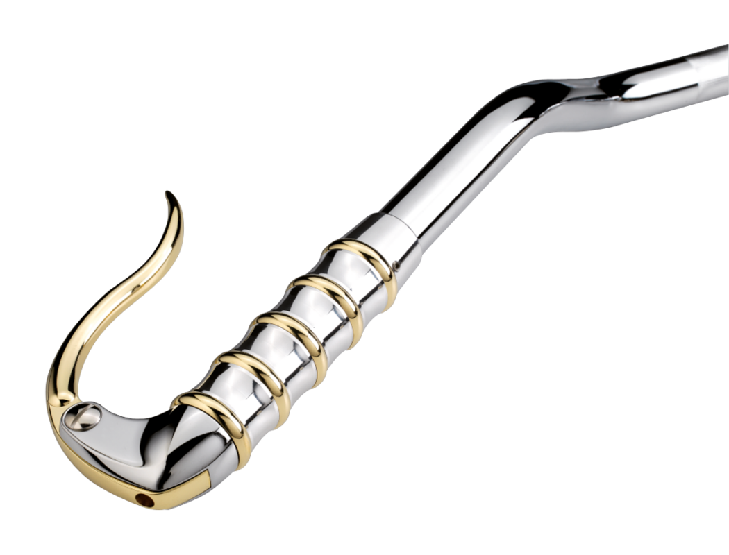 K-Tech vintage grip inverted Pol.Alu/brs