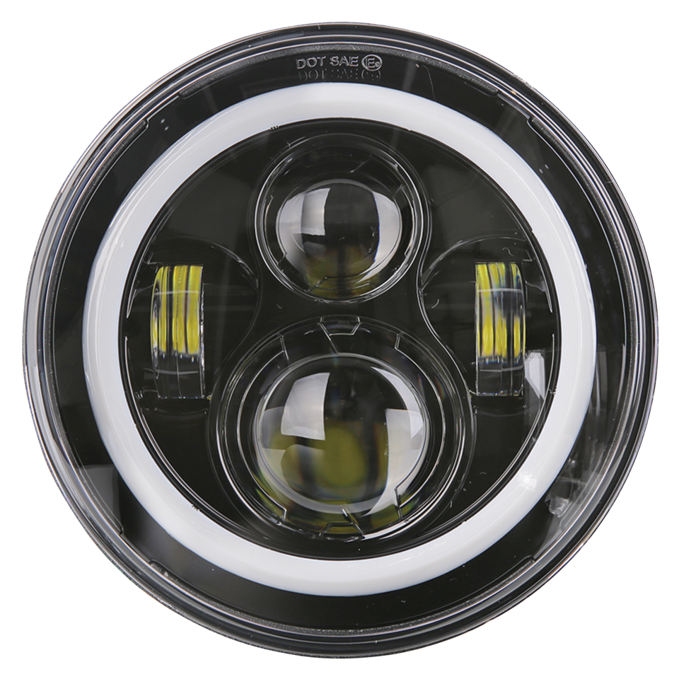 LED 7" HALO Headlight Unit Style 3,