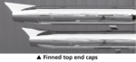 MCJ End Caps Royal 80 Finned Chrome