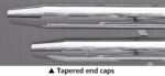 MCJ End Caps Royal 80 Tapered Chrome