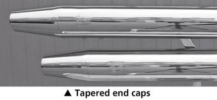 MCJ End Caps Royal 80 Tapered Chrome