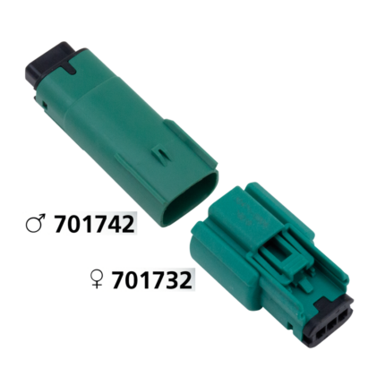 Molex 07Up 3-Position Male Green OEM7254