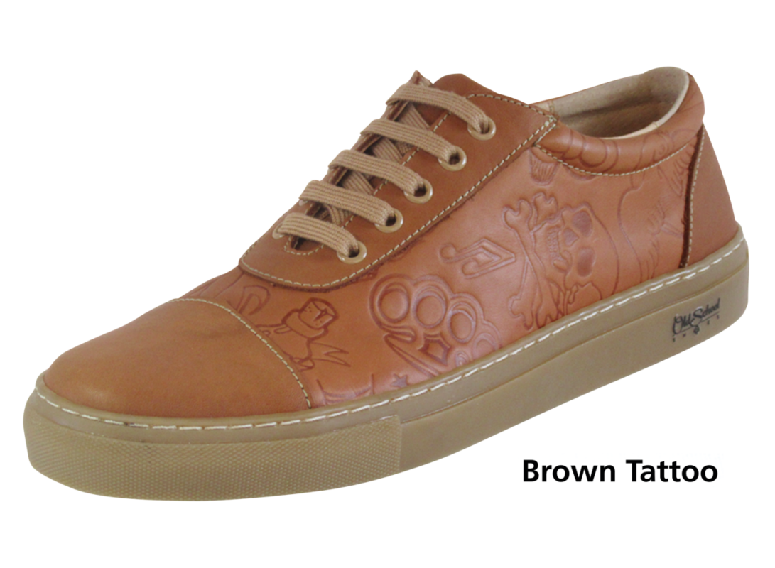 Old School Shoes Brown tattoo size 45