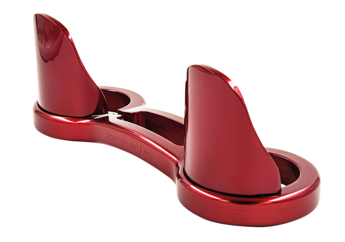 P16 49mm FORK BRACE W/ DUST GUARDS Red