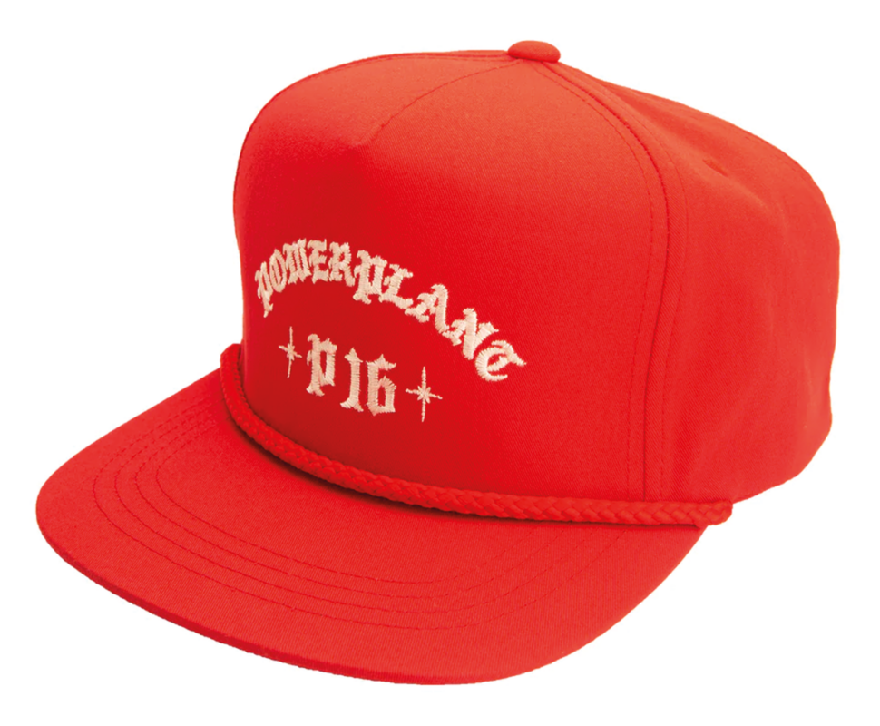 P16 BLING EMBROIDERED SNAPBACK RED/WHITE