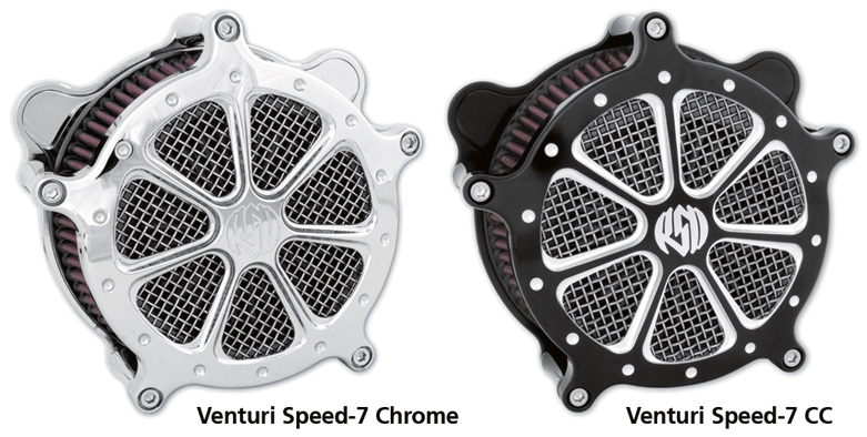 SPEED 7 AIR CLEANER CHROME XL91-UP