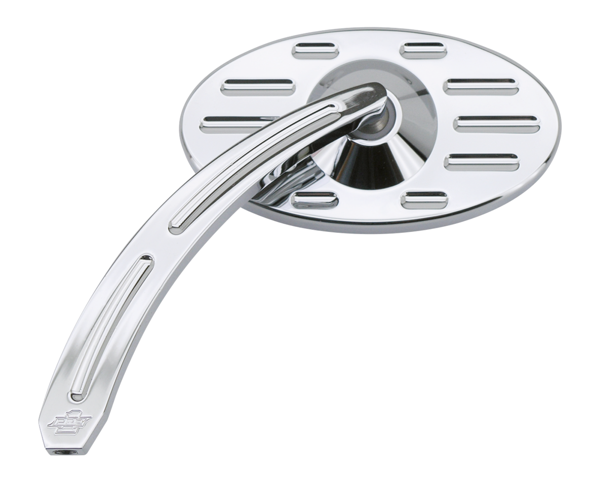 Pro Street Oval ball milled mirror L chr