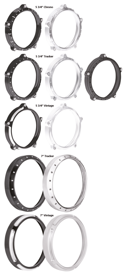 RSD HEADLIGHT BEZEL CHRONO STK HD 5.75"