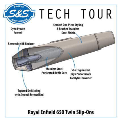 Race only Stainless Slip-ons RE650