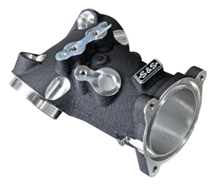 S&S 55mm CNC Ported Blk Manifold ME17-UP